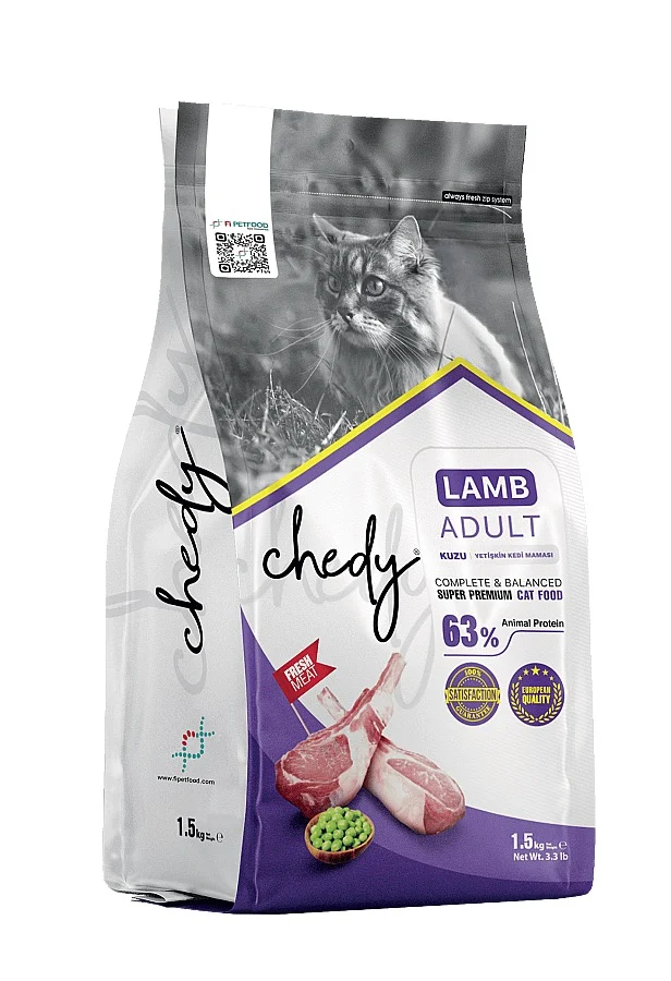 Chedy Adult Kuzu Etli Yetişkin Kedi Maması 5kg