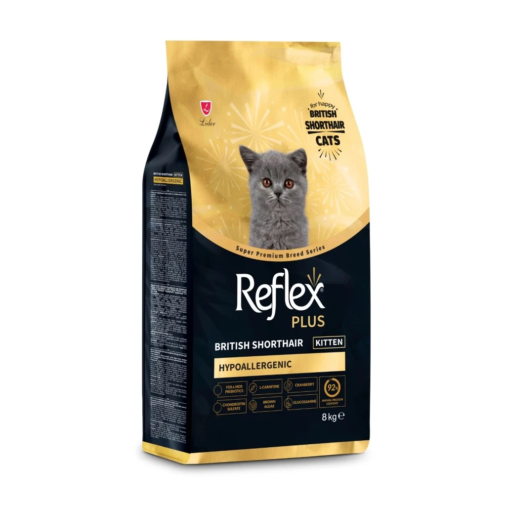 Reflex Plus British Shorthair Hipoalerjenik Yavru Kedi Maması 8 kg