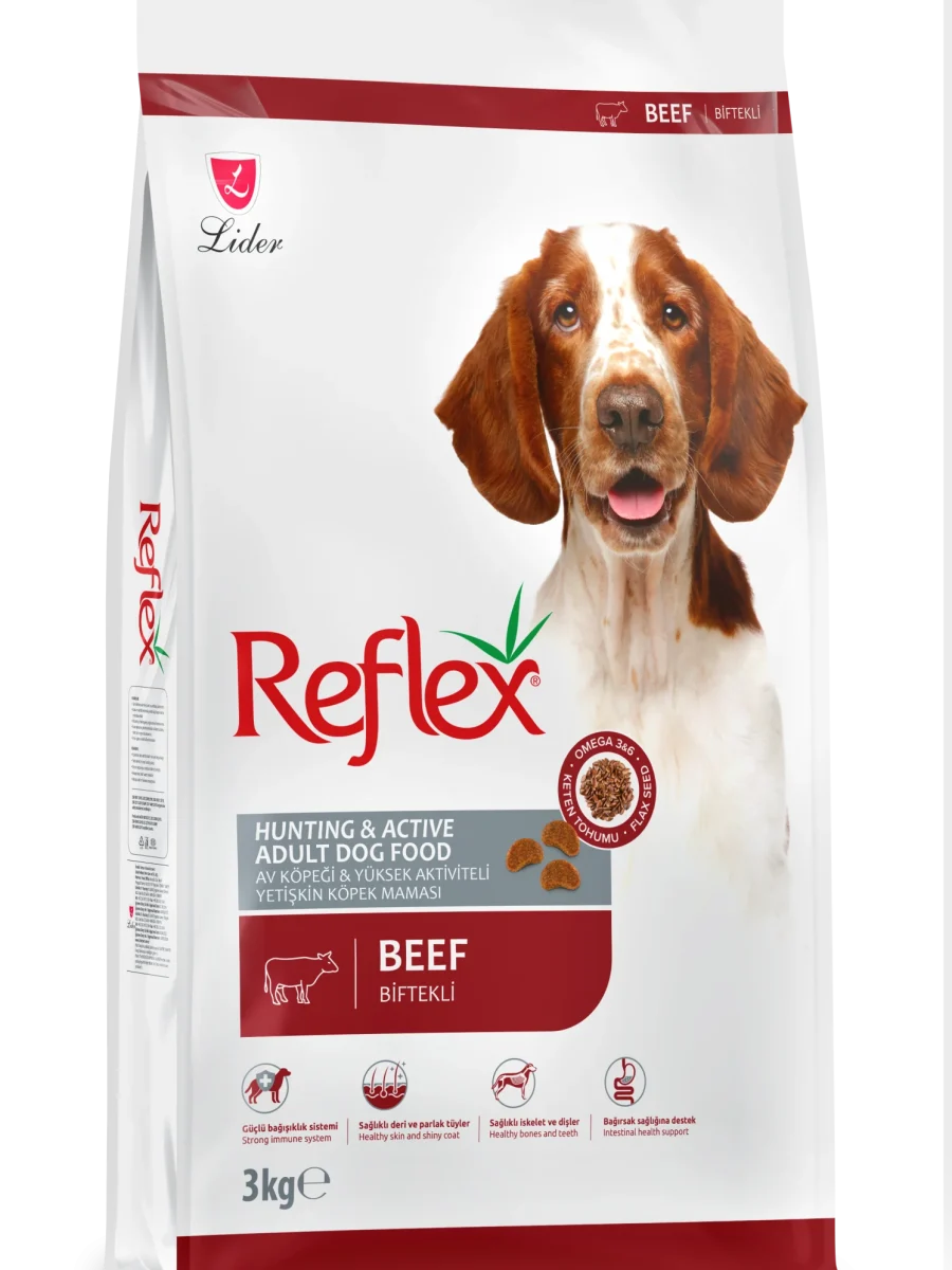 Reflex High Energy Biftekli Yetişkin Köpek Maması 3 kg