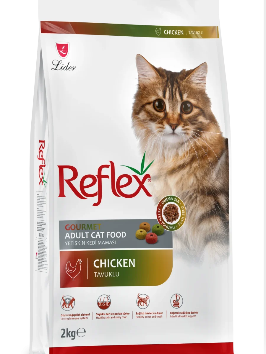 Reflex Multicolor Tavuklu Yetişkin Kedi Maması 2 kg