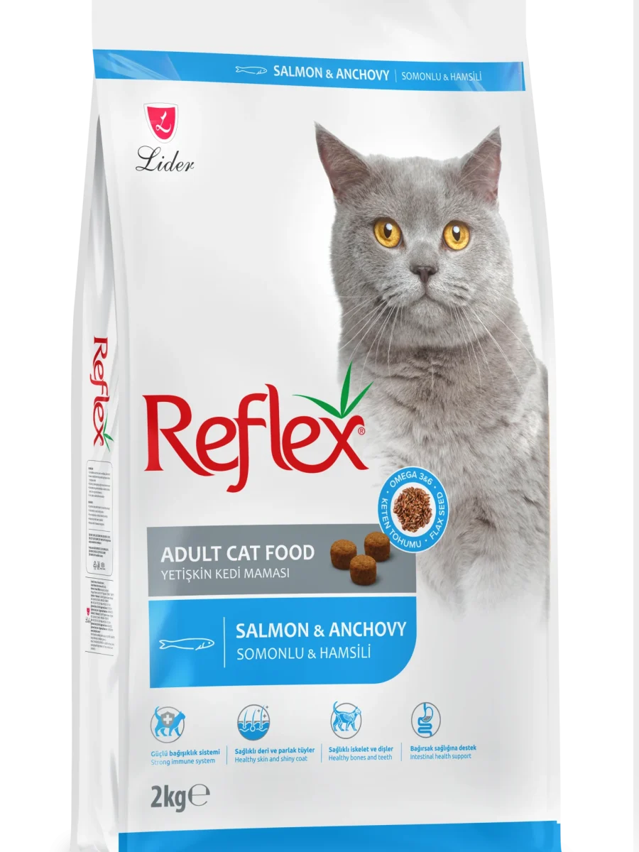 Reflex Somonlu ve Hamsili Yetişkin Kedi Maması 2 kg