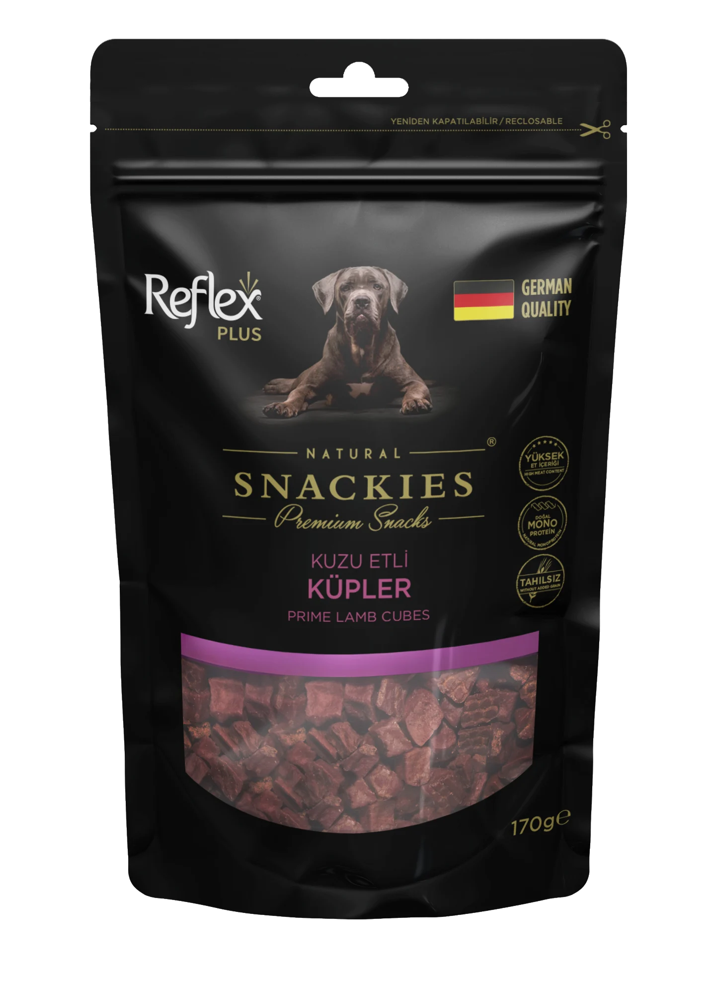 Reflex Plus Snackies Kuzu Etli Küpler Köpek Ödül Maması 170 g