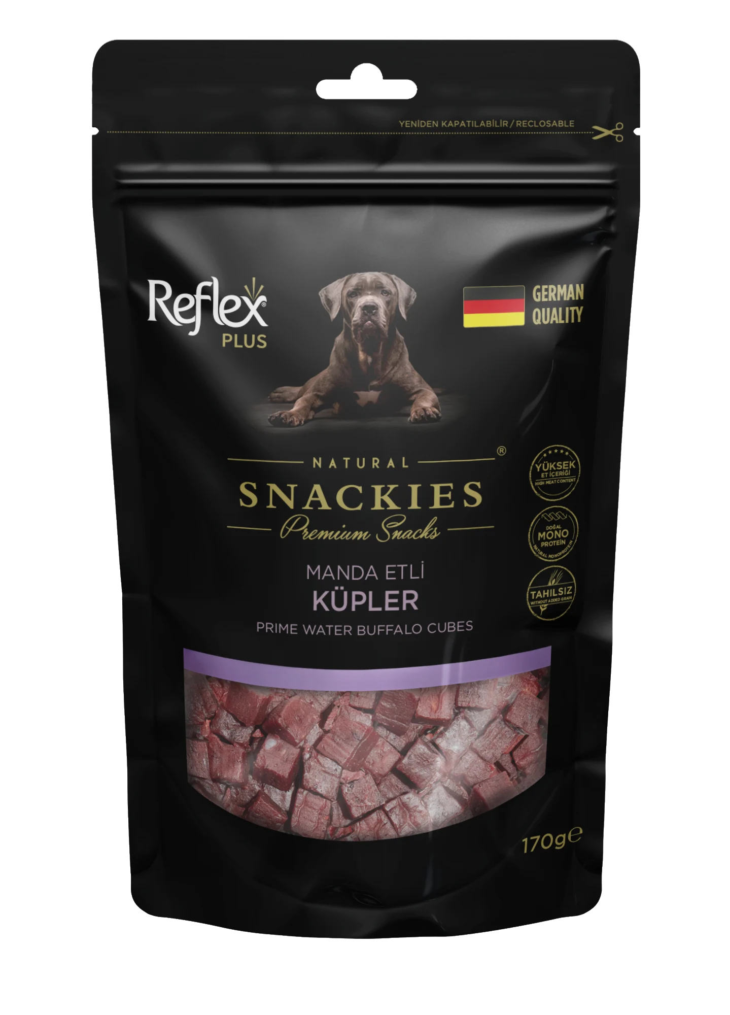 Reflex Plus Snackies Manda Etli Küpler Köpek Ödül Maması 170 g