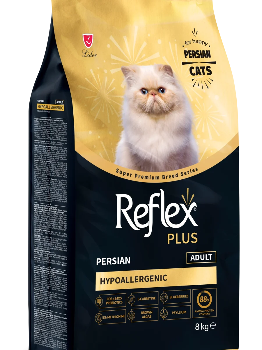 Reflex Plus Persian Hipoalerjenik Yetişkin Kedi Maması 8 kg