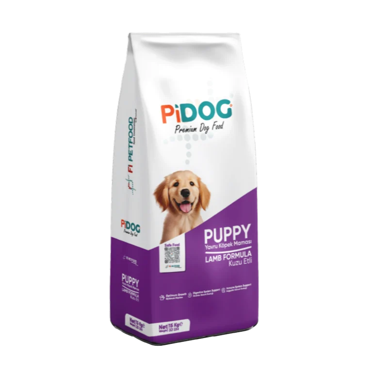 PiDog Puppy Kuzu Etli Yavru Köpek Maması 15 Kg