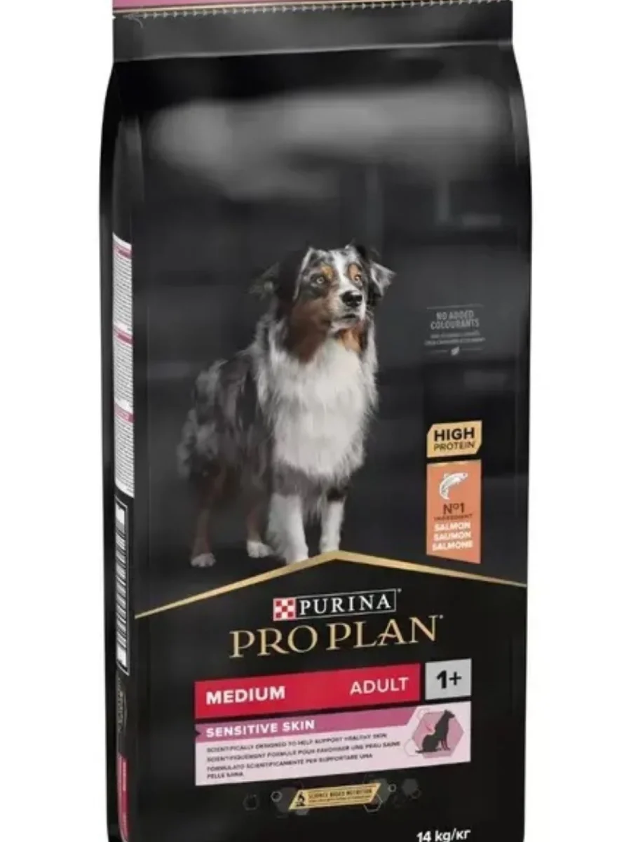 Pro Plan Somonlu Orta Irk Hassas Derili Yetişkin Köpek Maması 14kg