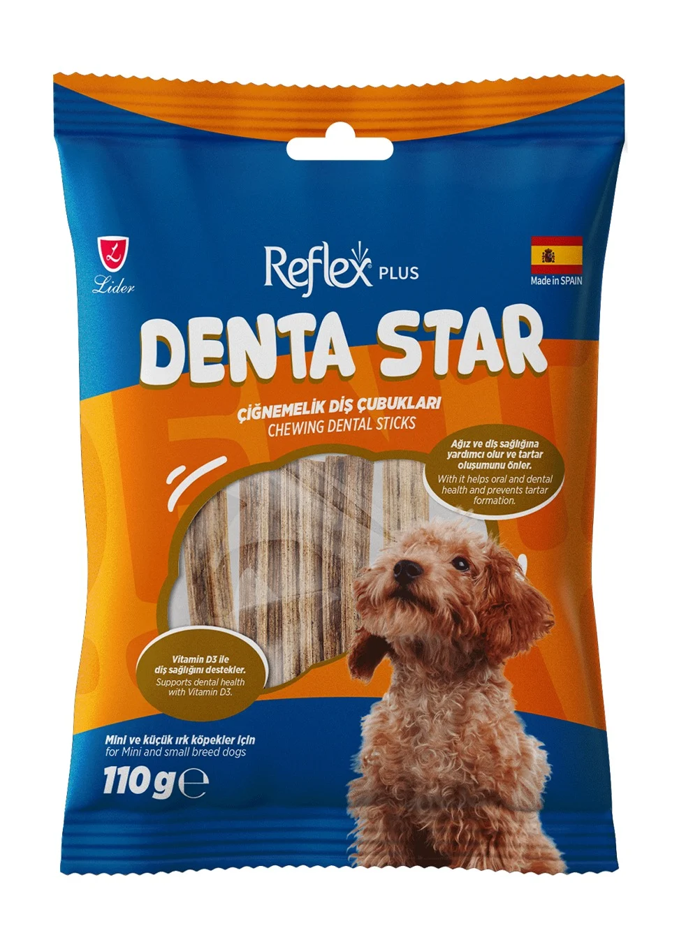 Reflex Plus Köpek Ödülü Dentastar Dental Çubuk 110 Gr
