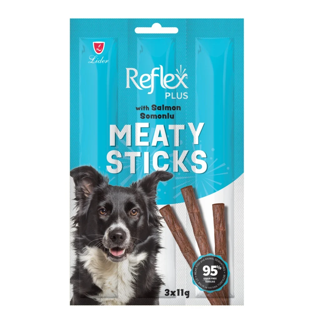 Reflex Plus Somonlu Köpek Ödül Çubuğu 3x11 G