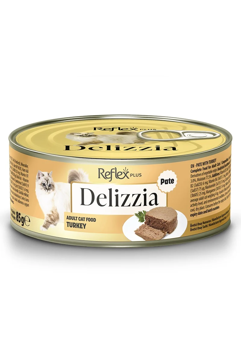 Reflex Plus Kedi Maması Delizzia Kıyılmış Hindi Etli 85 G