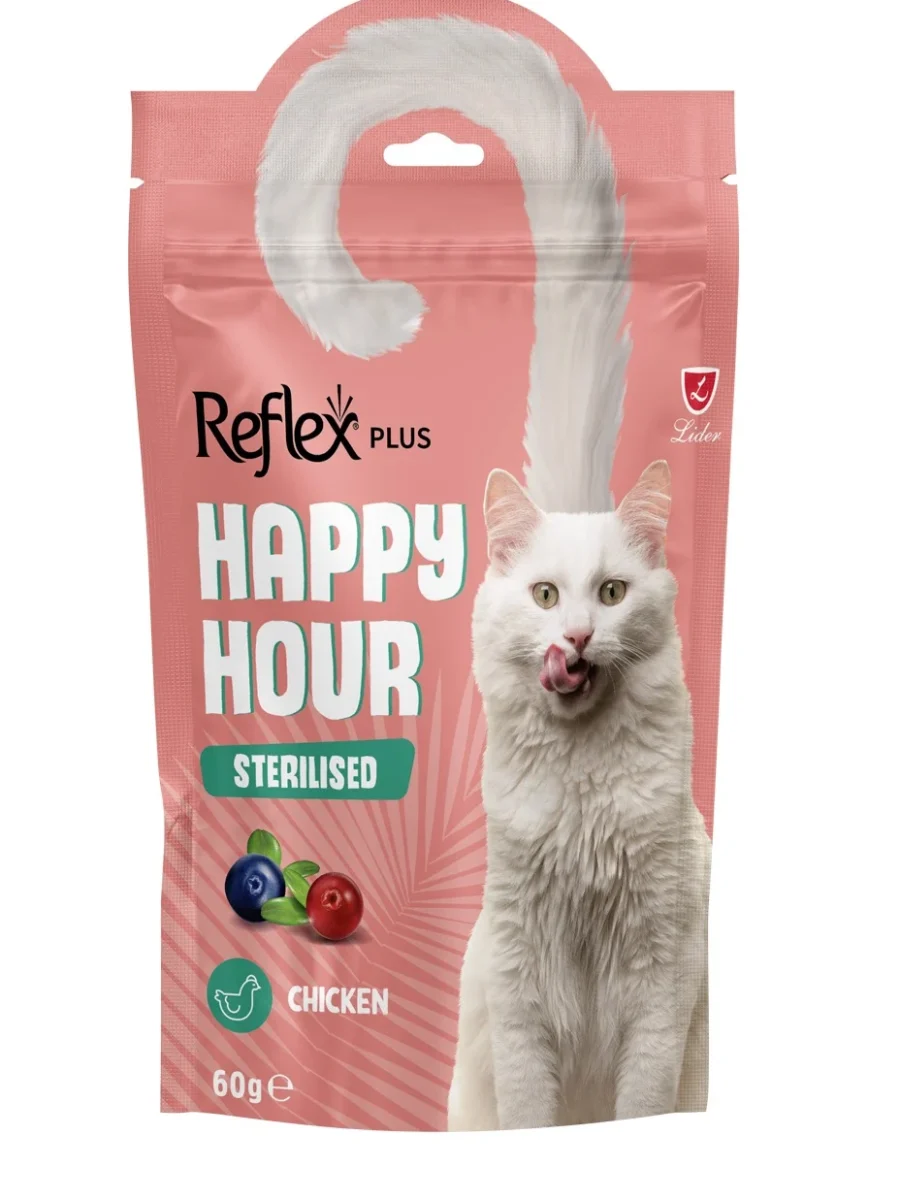 Reflex Plus Kedi Ödülü Happy Hour Kısırlaştırılmış 60gr