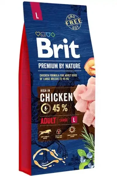 Brit Premium By Nature Adult L 15 KG