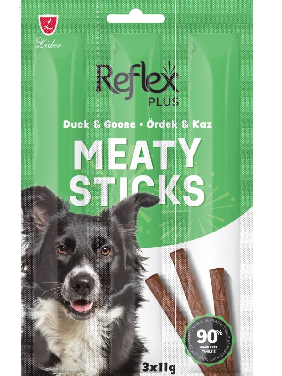 Reflex Plus Köpek Ödülü Ördek ve Kaz Etli Çubuk 3x11 G