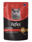 Reflex Plus Biftekli Kısırlaştırılmış Yetişkin Kedi Maması 85 G