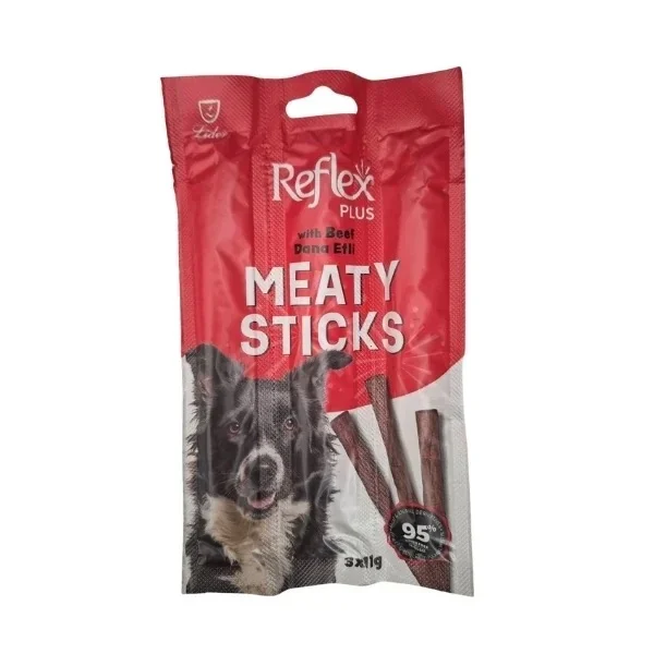 Reflex Plus Köpek Ödülü Biftekli Yetişkin Çubuk 3x11 G