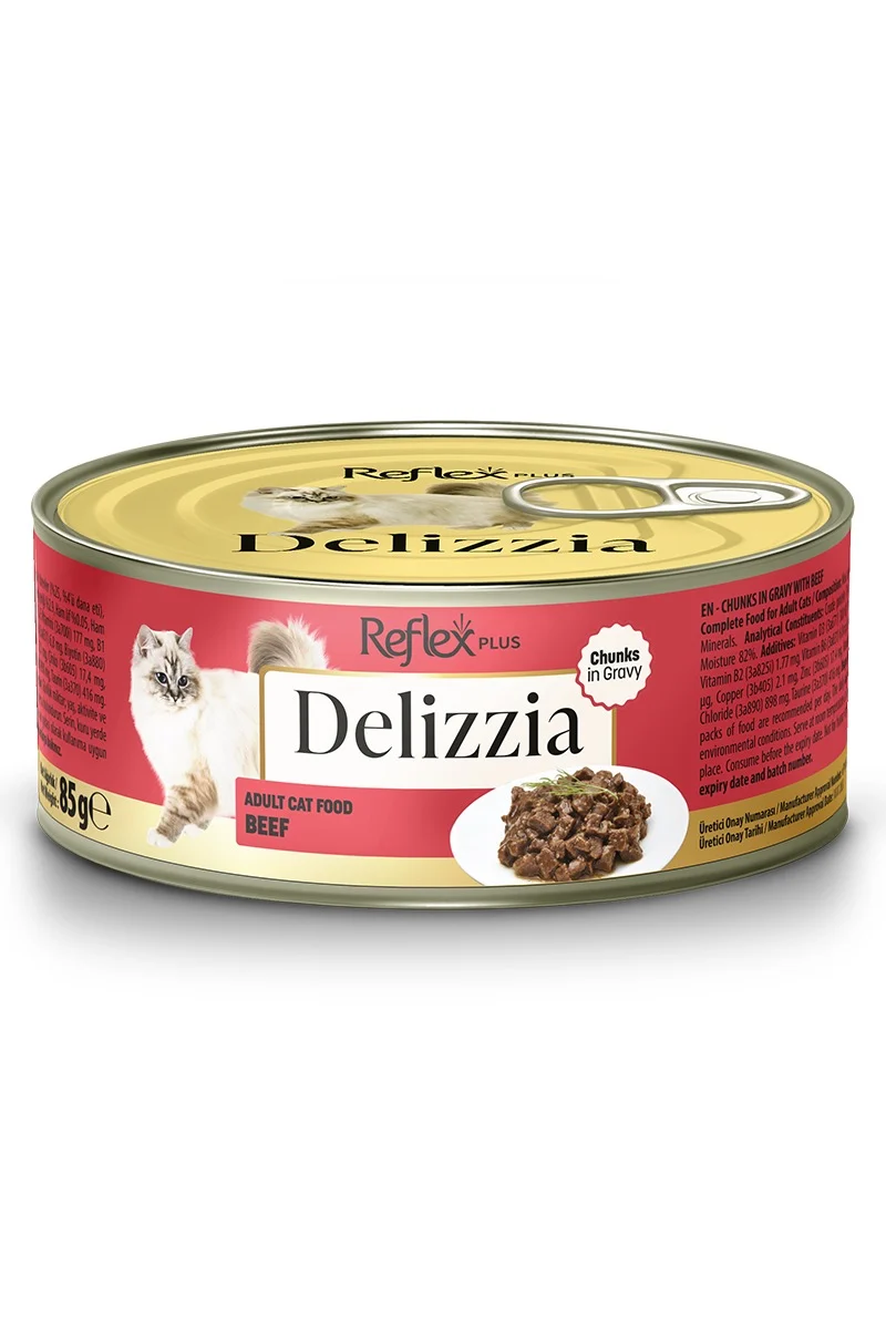 Reflex Plus Kedi Maması Delizzia Dana Etli 85 G