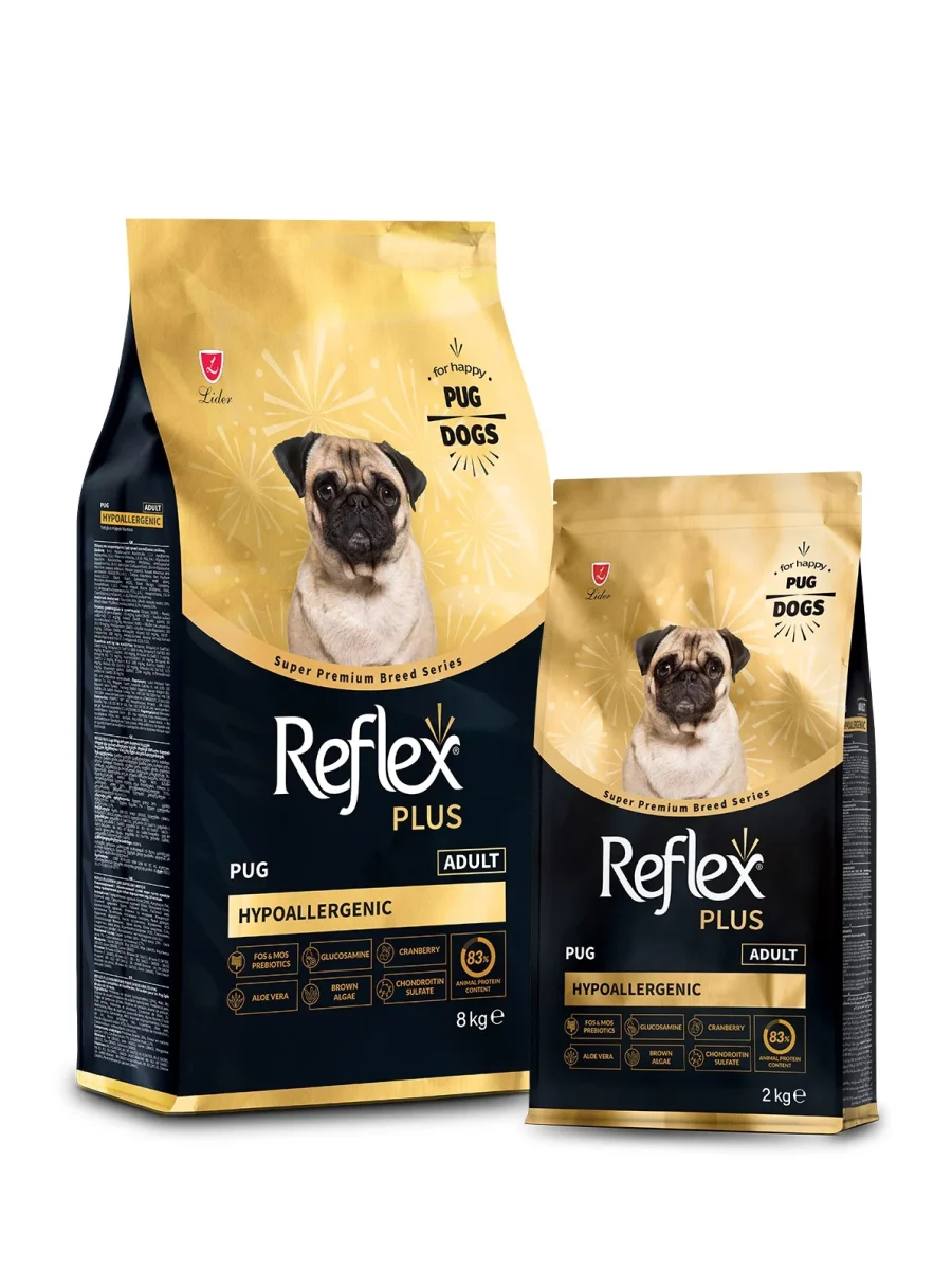 Reflex Plus Pug Yetişkin Köpek Maması 8 KG
