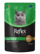 Reflex Plus Kedi Maması Ördekli Tavşanlı Pouch 85 G
