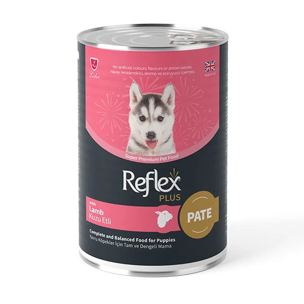 Reflex Plus Köpek Maması Pate Kuzu Etli Yavru 395 G