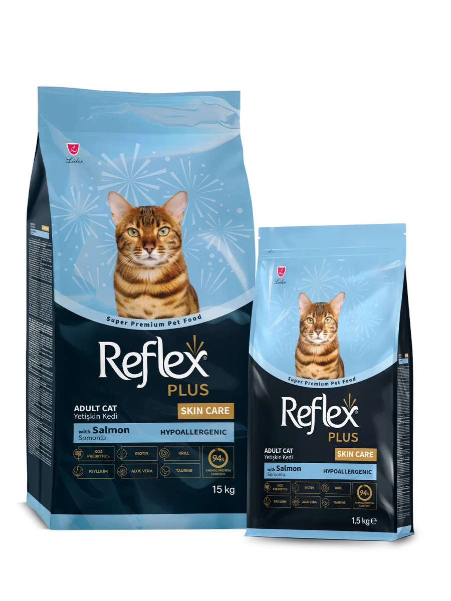 Reflex Plus Skin Care Somonlu Yetişkin Kedi Maması 1.5 Kg