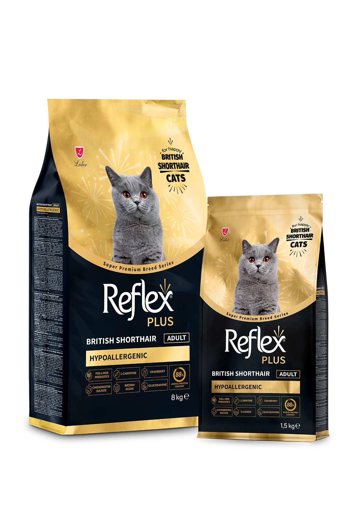 Reflex Plus British Shorthair Yetişkin Kedi Maması 1.5 kg