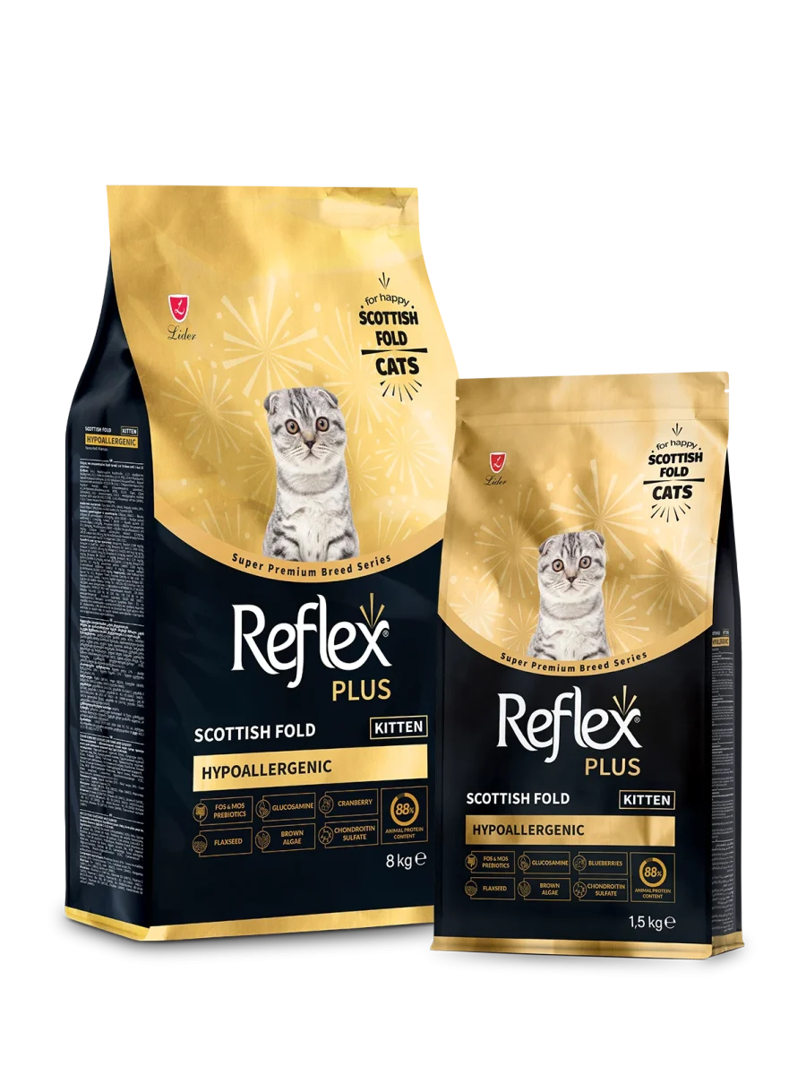 Reflex Plus Scottish Fold Yetişkin Kedi Maması 1.5 kg