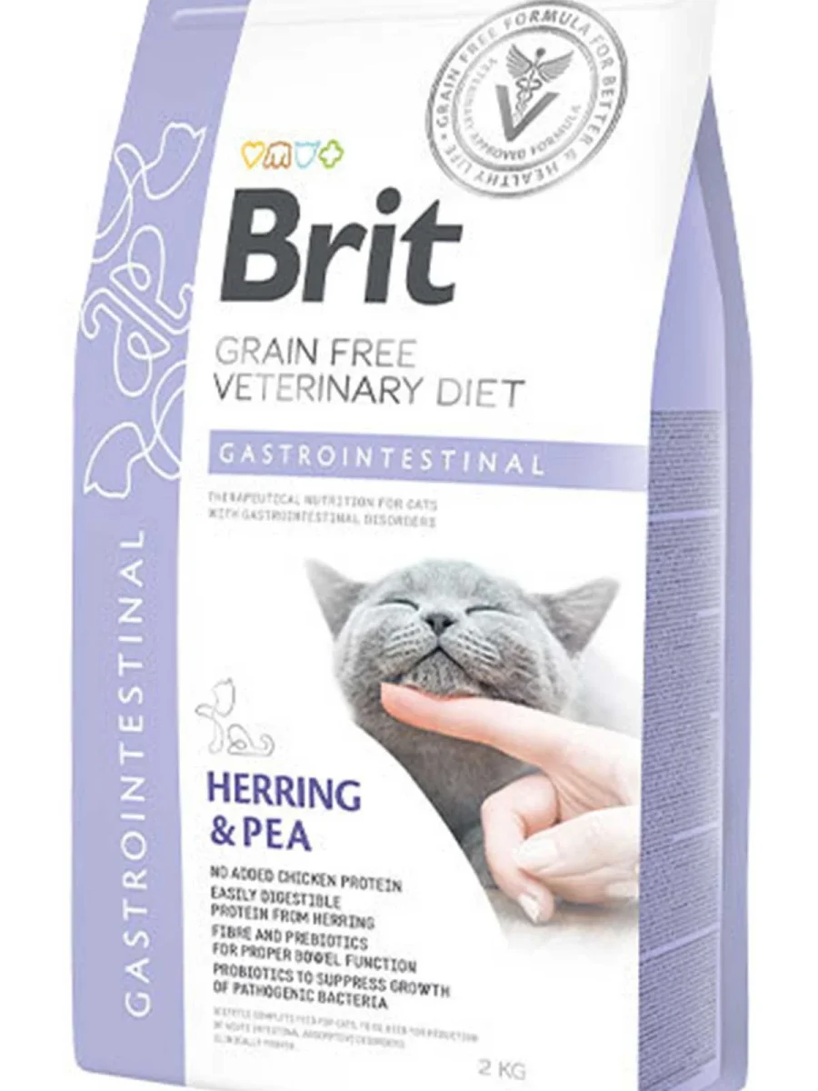 BRİT VETERINARY DIET GASTROINTESTINAL TAHILSIZ KEDİ MAMASI 2 KG