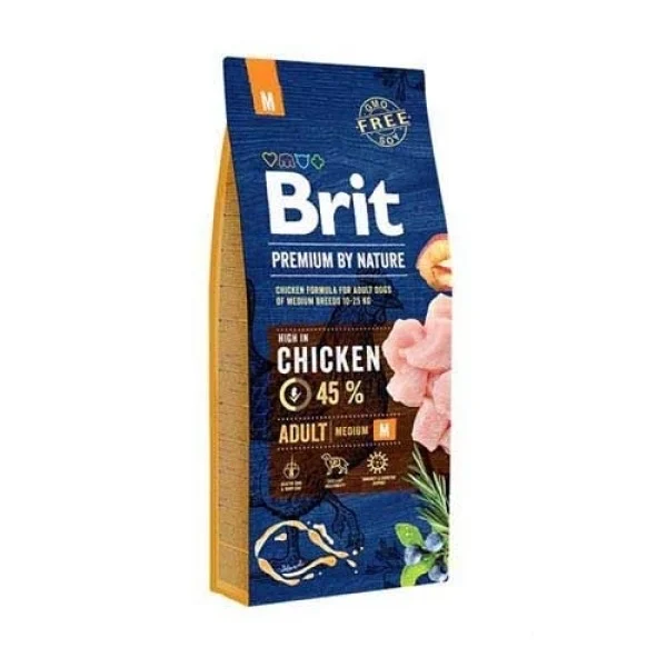 BRIT PREMIUM BY NATURE ADULT M ORTA IRK YETİŞKİN KÖPEK MAMASI 15 KG
