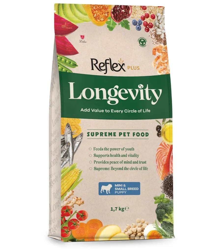 REFLEX PLUS LONGEVITY MİNİ VE KÜÇÜK IRK YAVRU KÖPEK MAMASI 1700 G