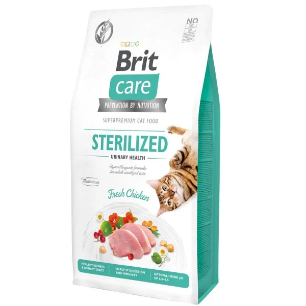 Brit Care Sterilized Üriner Sistem Sağlığı için Tahılsız Kısırlaştırılmış Kedi Mamasi 7kg