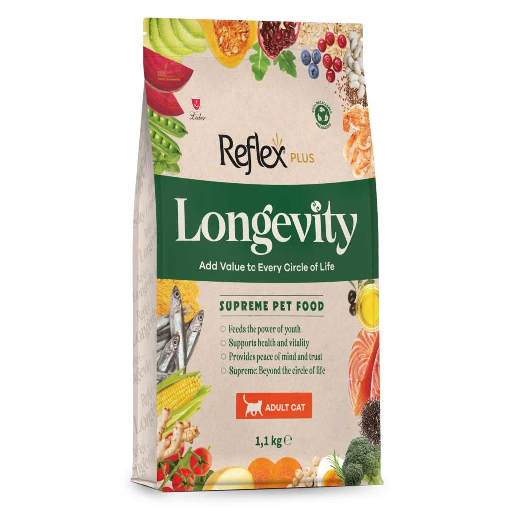 REFLEX PLUS LONGEVITY YETİŞKİN KEDİ MAMASI 1100 G
