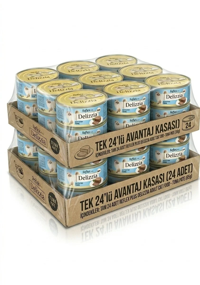 Reflex Plus Kedi Maması Delizzia Kıyılmış Ton Balıklı 85 G x 24Ad